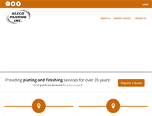 Tablet Screenshot of glecoplating.com